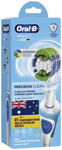 Coles Oral b vitality ecobox precision clean electric toothbrush 1 pack offer