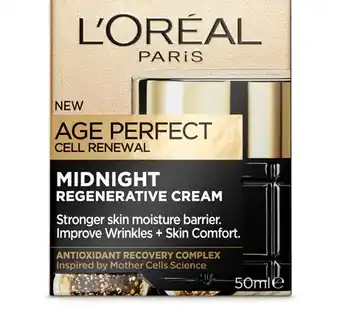 Coles L'oreal paris midnight cream 50ml offer