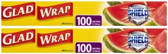 Coles Glad cling wrap 100m offer