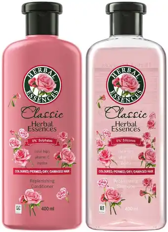 Coles Herbal essences classics shampoo or conditioner 400ml offer