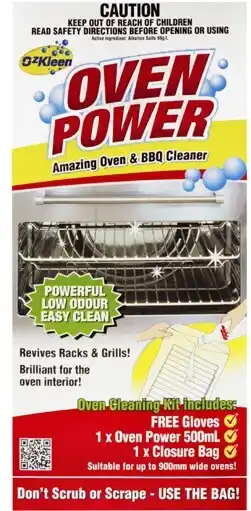 Ozkleen oven power cleaning kit 1 pack