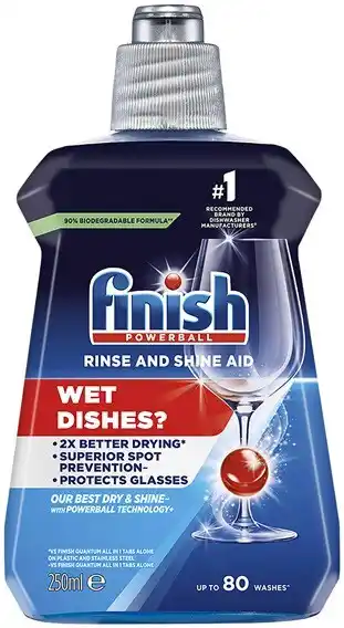 Coles Finish dishwasher machine rinse aid 250ml offer