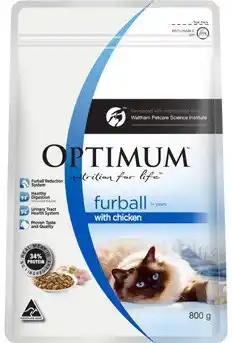 Coles Optimum dry cat food 800g offer