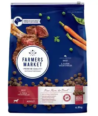 Coles Farmers market dry dog food 6.8kg offer