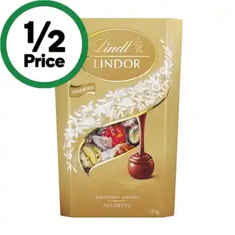 Woolworths Lindt lindor cornet 327-333g offer