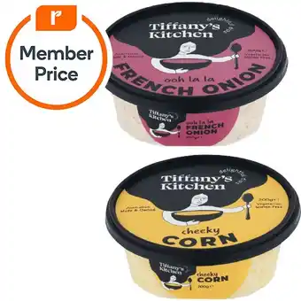 Woolworths Tiffany’s kitchen dips 200g – from the fridge offer