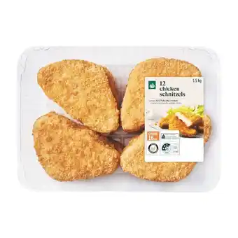 Woolworths Woolworths bulk chicken schnitzel 1.5 kg with rspca approved chicken offer