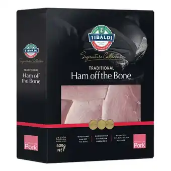 Woolworths Tibaldi ham off the bone 500g offer