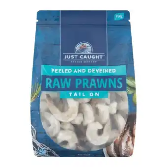 Woolworths Just caught raw prawn cutlets 850g – from the seafood freezer offer