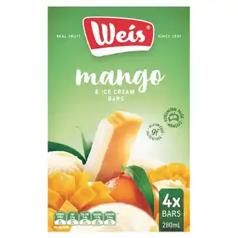 Woolworths Weis bars 264-280ml pk 4-8 – from the freezer offer