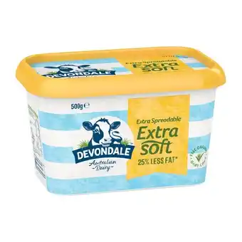 Woolworths Devondale spread 500g offer