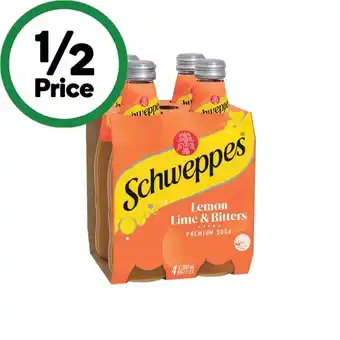 Woolworths Schweppes mixers or mineral water 4 x 300ml offer