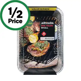 Woolworths Armada foil trays pk 10 offer