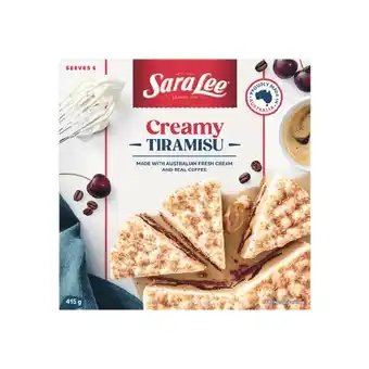 Woolworths Sara lee tiramisu 415g – from the freezer offer