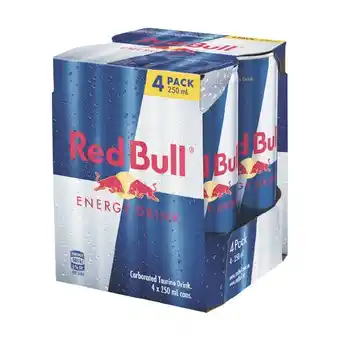 Woolworths Red bull energy drink 4 x 250ml offer