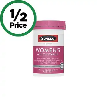 Woolworths Swisse ultivite women’s multi vitamin tablets pk 60 offer