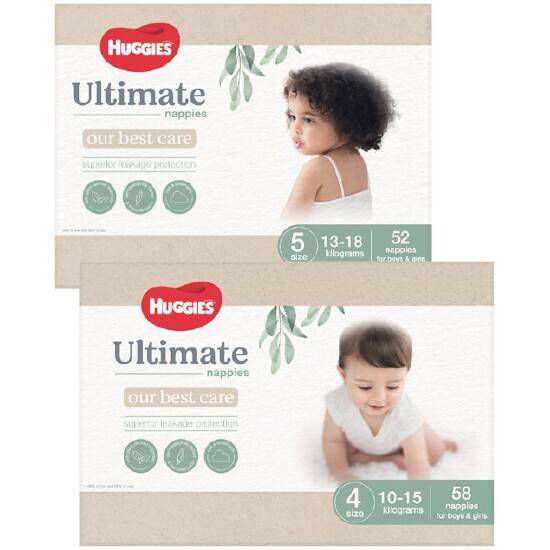 Huggies ultimate jumbo nappies pk 5272 offer at Woolworths