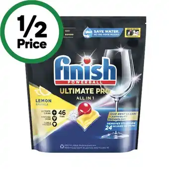 Woolworths Finish ultimate pro dishwasher tablets pk 46 offer