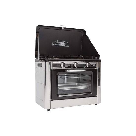 Thermomate 2 burner portable camping oven cooking lpg gas stove