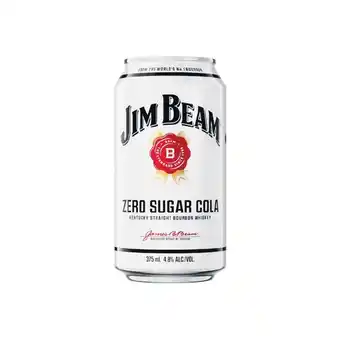 Woolworths Jim beam zero sugar cola cans 10x375ml offer