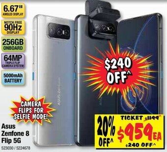 JB Hi-Fi Asus Zenfone 8 Flip 5G offer