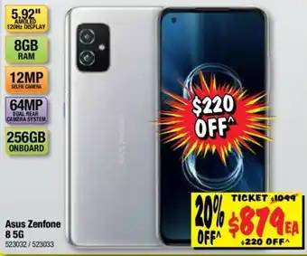 JB Hi-Fi Asus Zenfone 8 5G offer