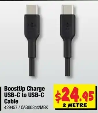 JB Hi-Fi BoostUp Charge USB-C to USB-C Cable offer