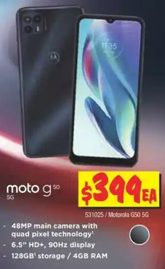 JB Hi-Fi Moto G 50 5G offer