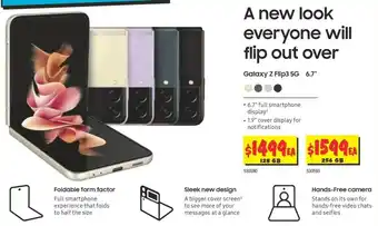 JB Hi-Fi Samsung Galaxy Z Flip3 5G 6.7" 256GB offer
