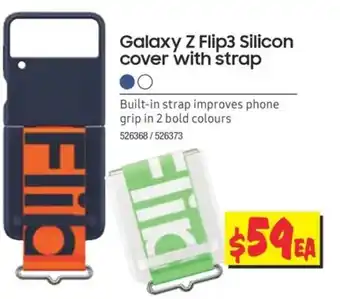 JB Hi-Fi Samsung Galaxy Z Flip3 Silicon Cover with Strap offer
