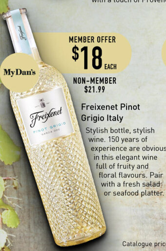 Dan Murphy's Freixenet Pinot Grigio Italy offer