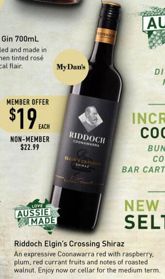 Riddoch Elgin's Crossing Shiraz