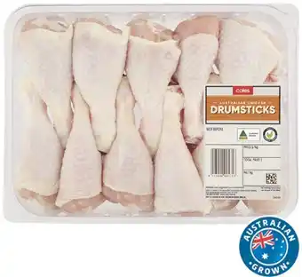 Coles Coles rspca approved chicken drumsticks large pack offer