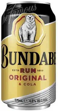 Coles Bundaberg up & cola cans 10x375ml offer