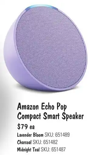 JB Hi-Fi Amazon Echo Pop Compact Smart Speaker offer