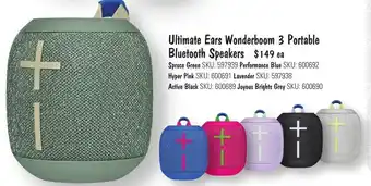 JB Hi-Fi Ultimate Ears Wonderboom 3 Portable Bluetooth Speakers offer