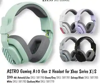 JB Hi-Fi ASTRO Gaming A10 Gen 2 Headset for Xbox Series XIS offer