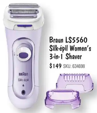 Braun LS5560 Silk-épil Women's 3-in-1 Shaver