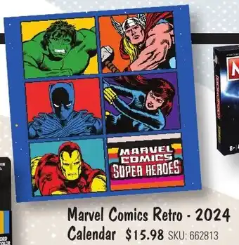 JB Hi-Fi Marvel Comics Retro - 2024 Calendar offer