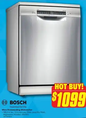 The Good Guys 60cm Freestanding Dishwasher offer