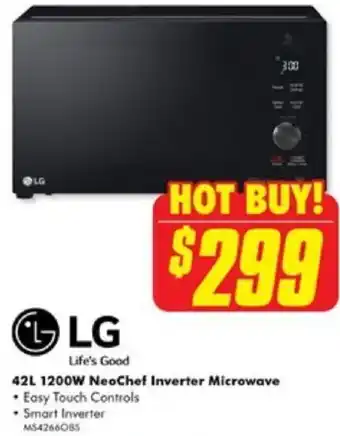 The Good Guys 42L 1200W NeoChef Inverter Microwave offer