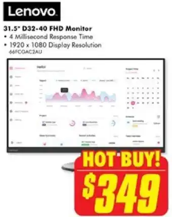 The Good Guys 31.5 D32-40 FHD Monitor offer