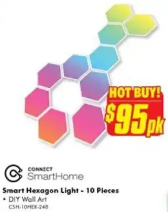 The Good Guys Smart Hexagon Light - 10 Pieces offer