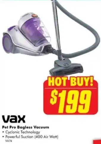 The Good Guys Pet Pro Bagless Vacuum offer