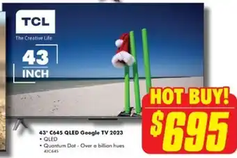 The Good Guys 43 C645 QLED Google TV 2023 offer