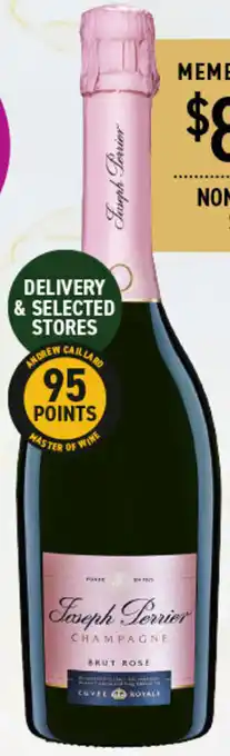 Dan Murphy's JOSEPH PERRIER CUVÉE ROYAL BRUT ROSÉ CHAMPAGNE NV offer