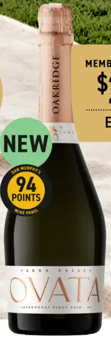 Dan Murphy's OVATA BY OAKRIDGE YARRA VALLEY SPARKLING NV offer