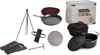 Campfire cast iron full chef kit