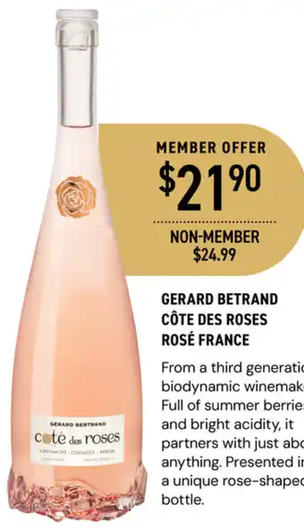 Dan Murphy's GERARD BETRAND CÔTE DES ROSES ROSÉ FRANCE offer