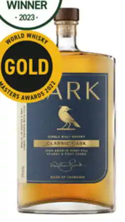 Dan Murphy's Lark Classic Cask Single Malt Australian Whisky 500mL offer